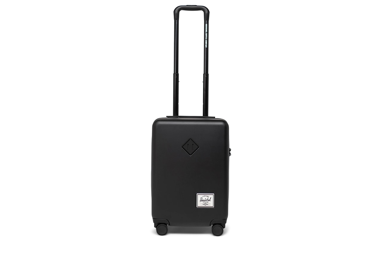 Herschel Releases Heritage Inspired Luggage Capsule carry on trunk suitcase black pink yellow blue gray
