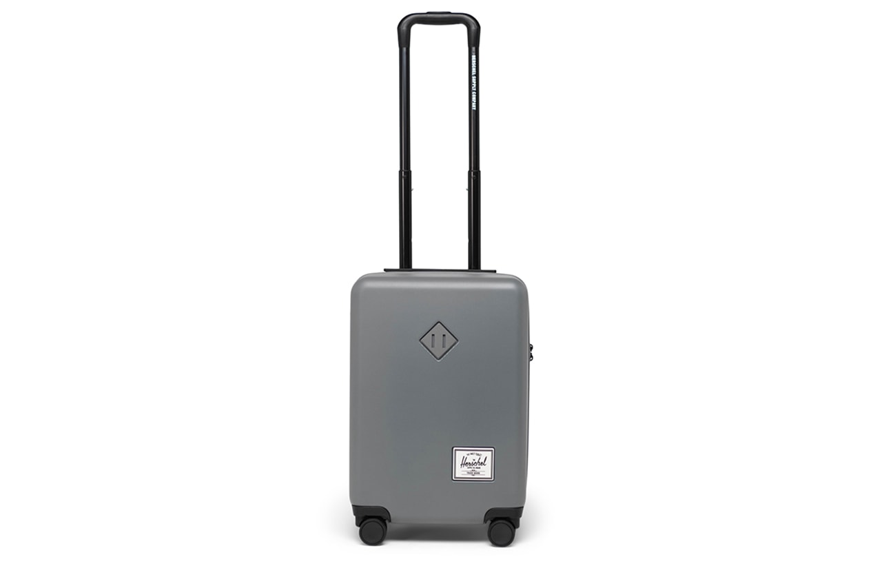 Herschel Releases Heritage Inspired Luggage Capsule carry on trunk suitcase black pink yellow blue gray