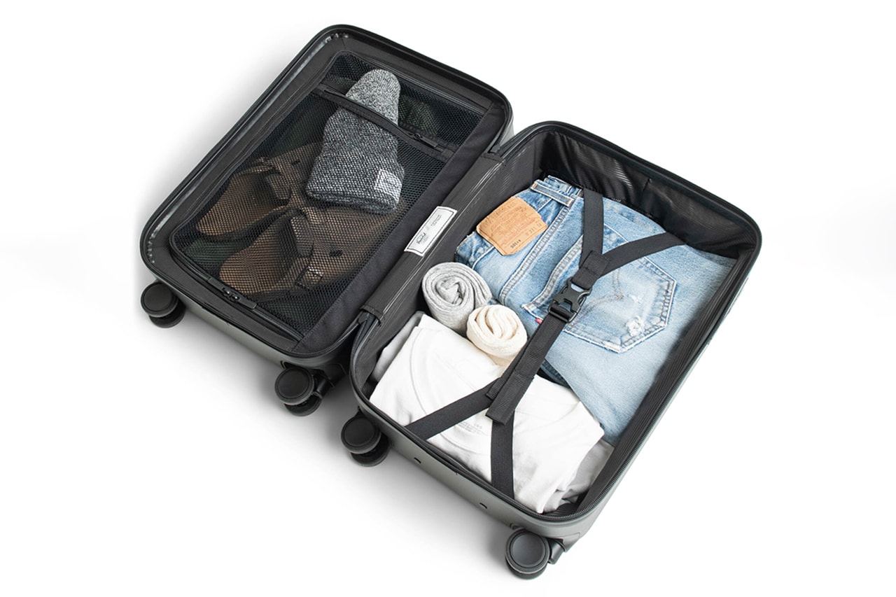 Herschel Releases Heritage Inspired Luggage Capsule carry on trunk suitcase black pink yellow blue gray