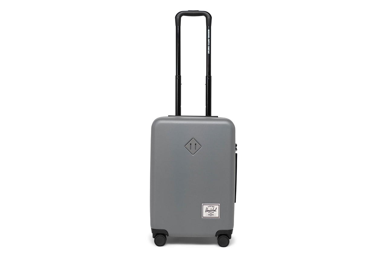 Herschel Releases Heritage Inspired Luggage Capsule carry on trunk suitcase black pink yellow blue gray