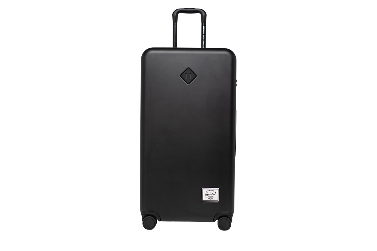 Herschel Releases Heritage Inspired Luggage Capsule carry on trunk suitcase black pink yellow blue gray