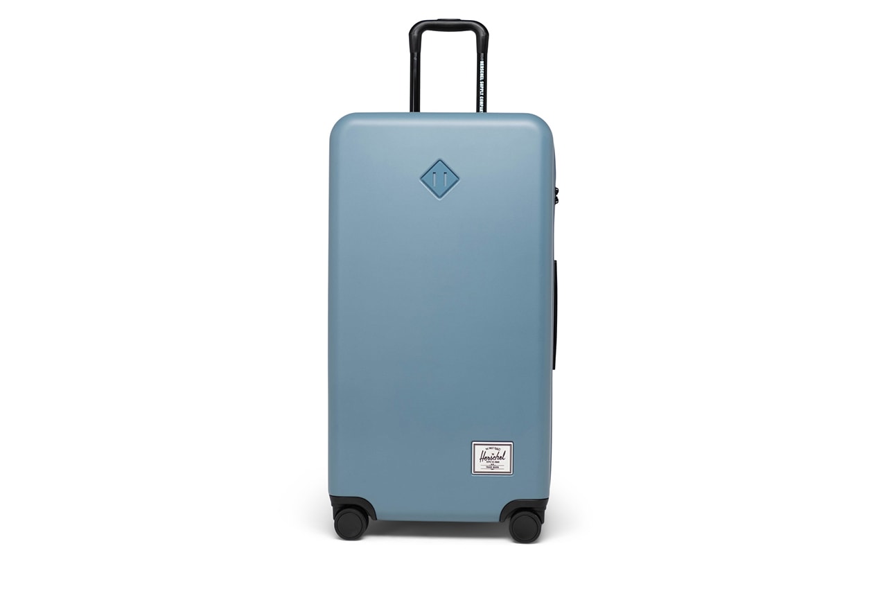 Herschel Releases Heritage Inspired Luggage Capsule carry on trunk suitcase black pink yellow blue gray