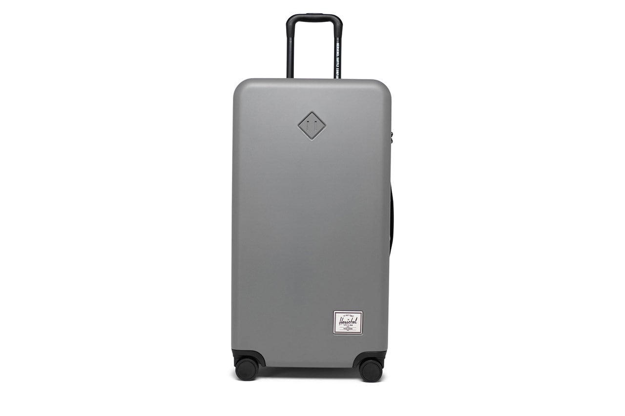 Herschel Releases Heritage Inspired Luggage Capsule carry on trunk suitcase black pink yellow blue gray