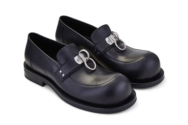 Martine Rose SS23 Bulb Toe Ring Loafers in Black Info Price Buy Now
