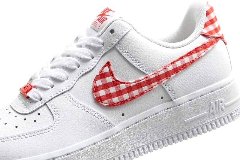 Nike Air Force 1 Low Gingham pack university blue red white checkered release info date price
