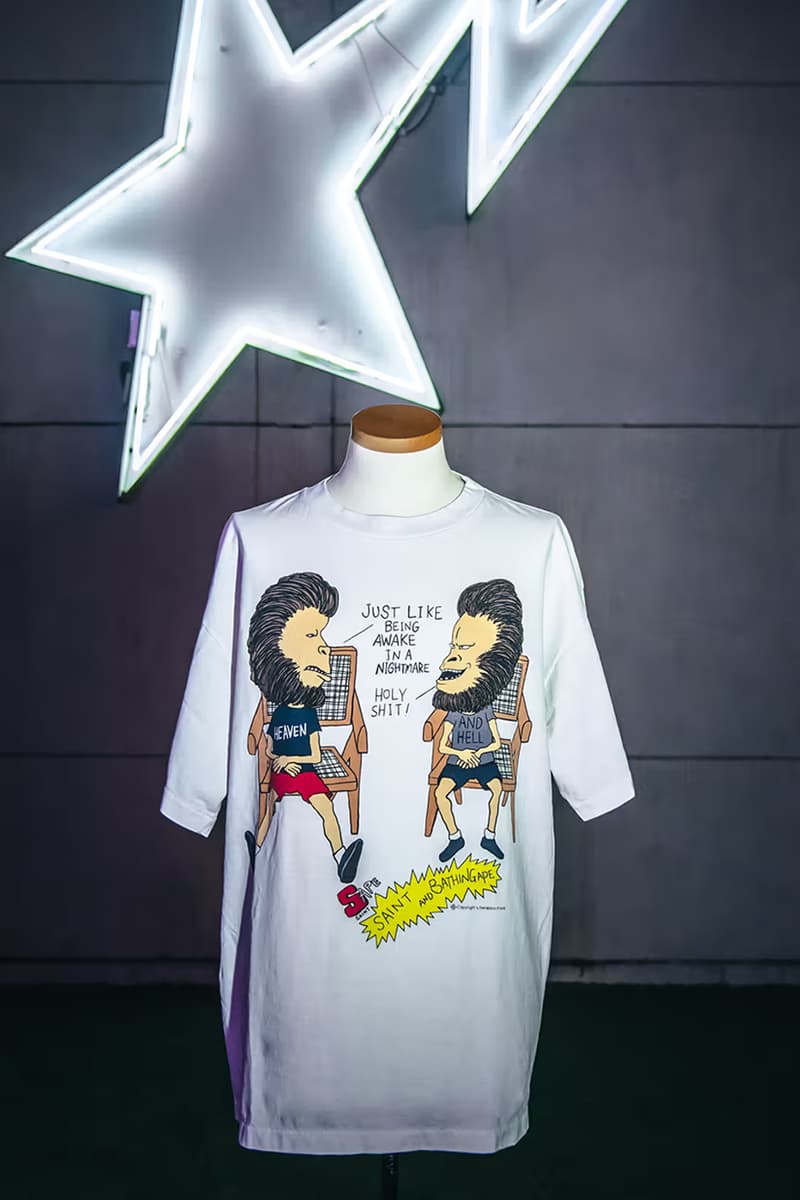 BAPE Drops First Collaboration with ©SAINT Mxxxxxx saint michael beavis and butthead