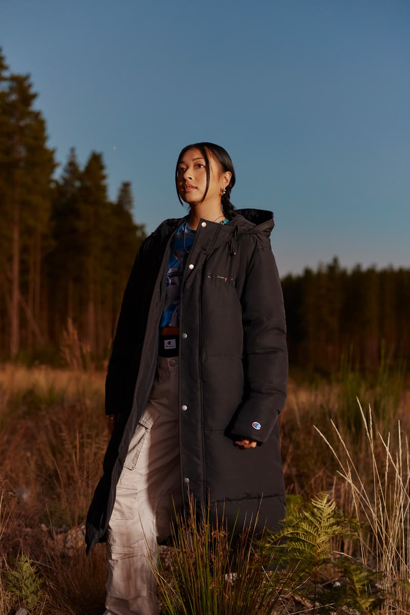 champion fall winter 2023 collection puffer outerwear jackets rochester recycled