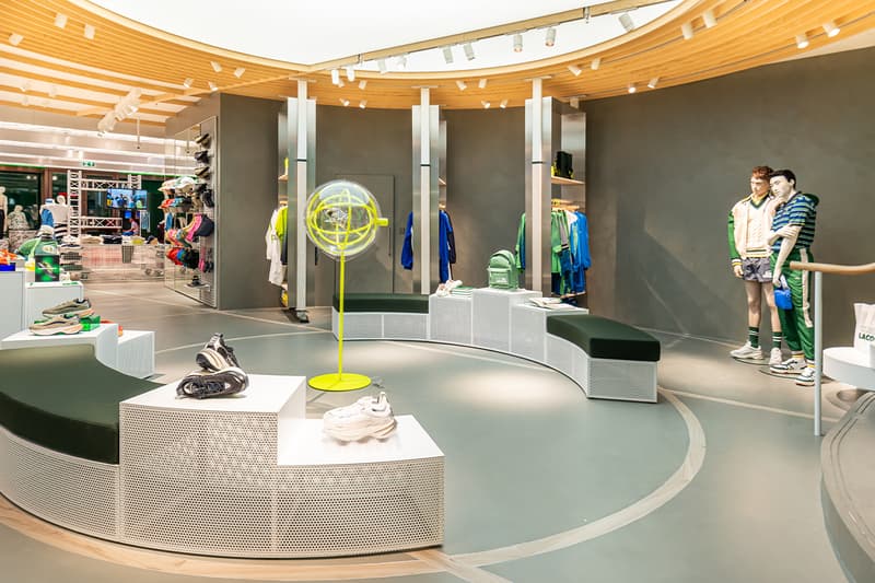 Lacoste London Regent Street Store Opening crocodile flagship uk sportswear menswear womenswear tennis