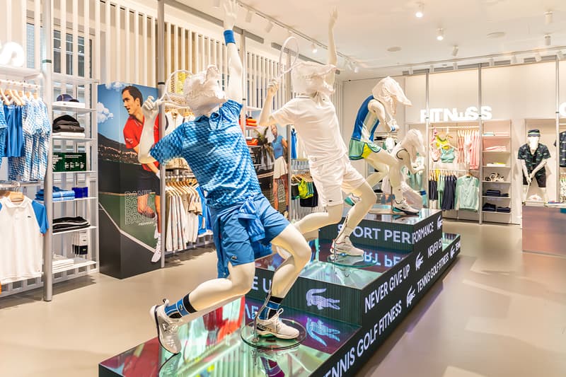 Lacoste London Regent Street Store Opening crocodile flagship uk sportswear menswear womenswear tennis