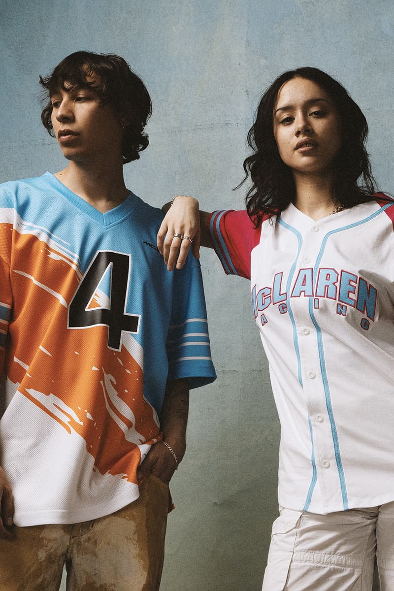 McLaren Announces Mitchell & Ness Collaboration Merch lando norris Oscar Piastri daniel ricciardo formula one formula 1 f1 grand prix miami monaco las vegas
