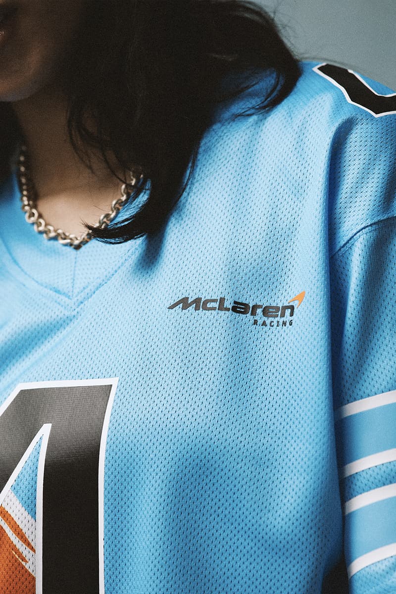 McLaren Announces Mitchell & Ness Collaboration Merch lando norris Oscar Piastri daniel ricciardo formula one formula 1 f1 grand prix miami monaco las vegas