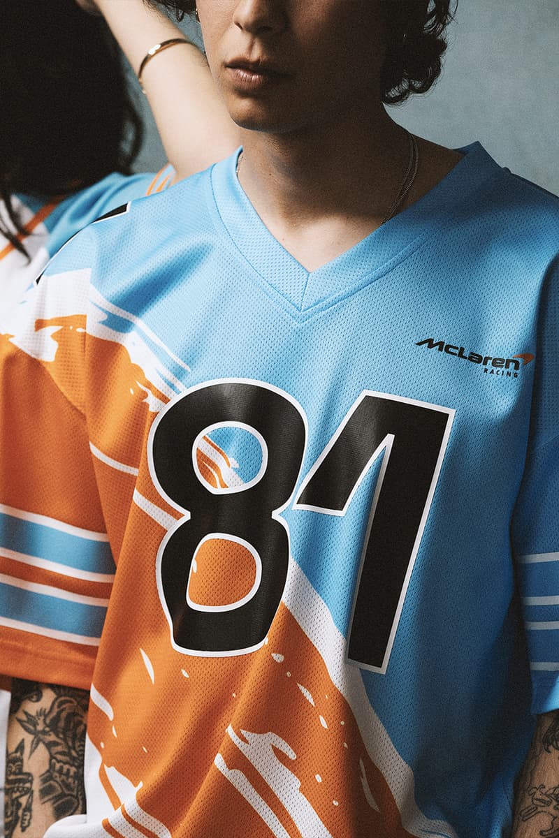 McLaren Announces Mitchell & Ness Collaboration Merch lando norris Oscar Piastri daniel ricciardo formula one formula 1 f1 grand prix miami monaco las vegas