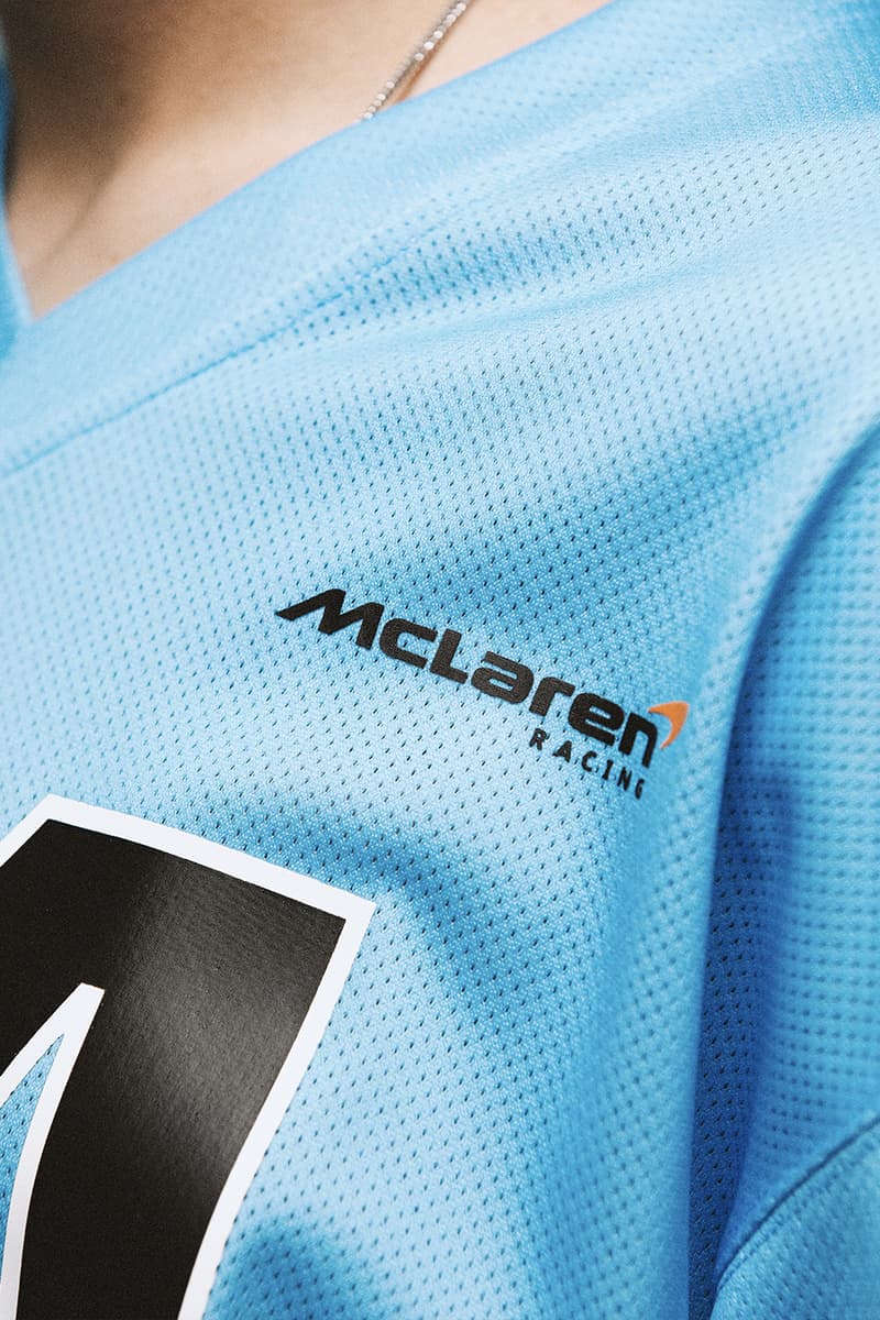 McLaren Announces Mitchell & Ness Collaboration Merch lando norris Oscar Piastri daniel ricciardo formula one formula 1 f1 grand prix miami monaco las vegas