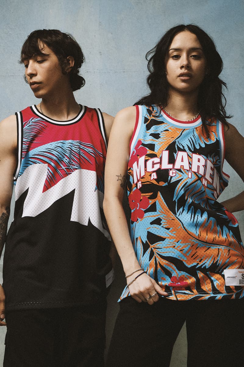 McLaren Announces Mitchell & Ness Collaboration Merch lando norris Oscar Piastri daniel ricciardo formula one formula 1 f1 grand prix miami monaco las vegas