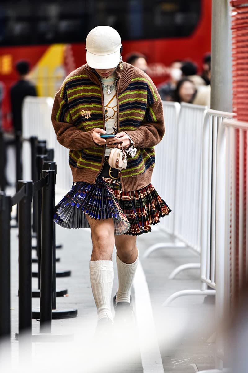Shanghai Fashion Week FW23 Street Style looks thom browne undercover luxury brands streetwear china fashion luxury