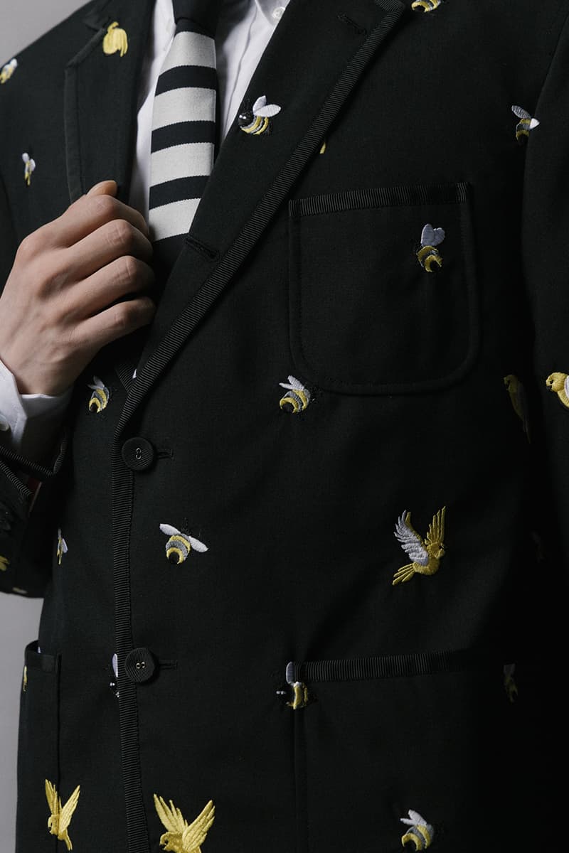 Thom Browne HBX Spring Drop Sunflower Backpack Birds and Bees Release Info