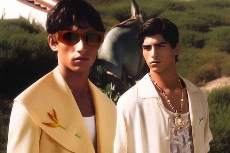 Casablanca Launches AI-Generated "Futuro Optimisto" SS23 Campaign charaf tajer steve grimes artificial intelligence balenciaga