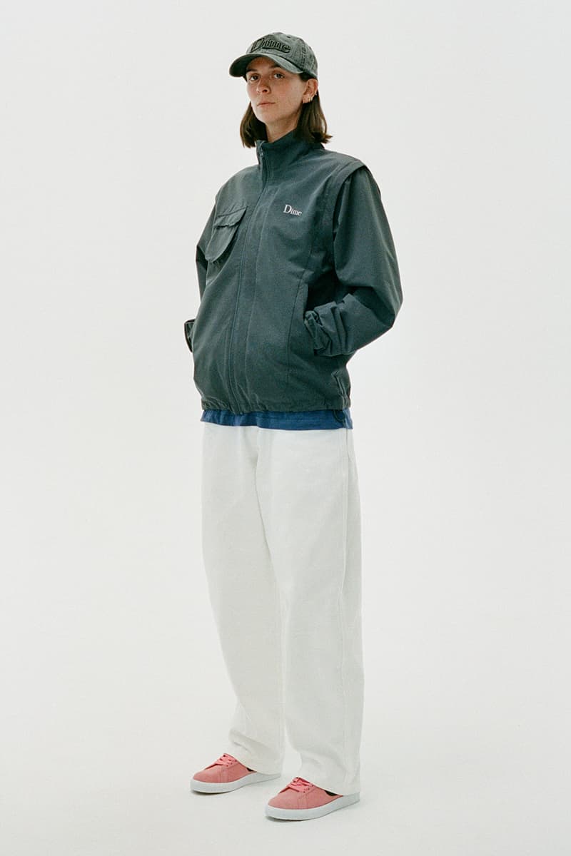 Dime Drops Comfort-Focused and Versatile Summer 2023 Collection lookbook windbreaker jackets jeans denim caps polo shirts football jersey bucket hat