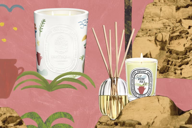 Diptyque Summer Collection 2023 mediterranean erik winkowski ilio eau de toilette hair mist candles body spray oils fan release info date price