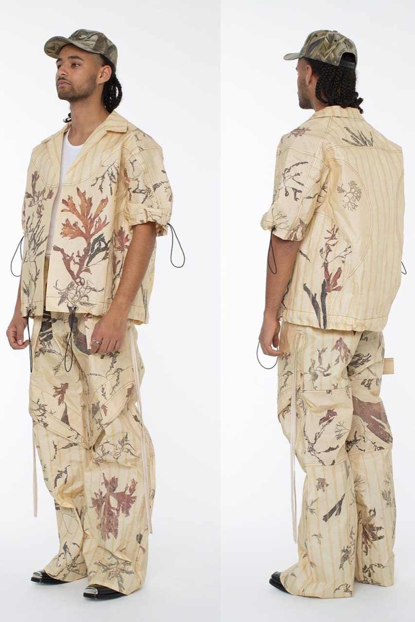 Seaweed Sustainable Fashion Clothing UK Streetwear Runway Spring Summer 2023 Seaside Water Design Designer