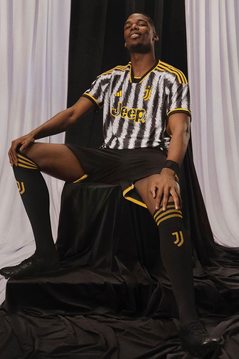 adidas Juventus Home Jersey 2023/24 Serie A Paul Pogba Football Sports Soccer Three Stripe Champions League Manchester City Real Madrid
