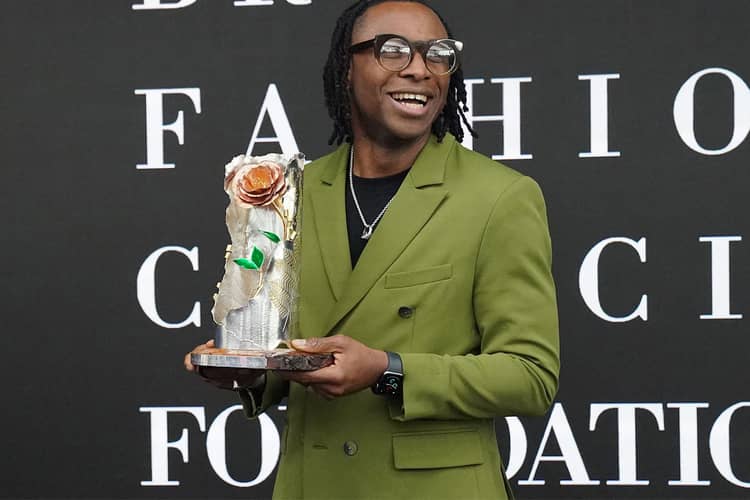 LABRUM Queen Elizabeth II Award for British Design winner King Charles iii London uk British designer Foday Dumbuya