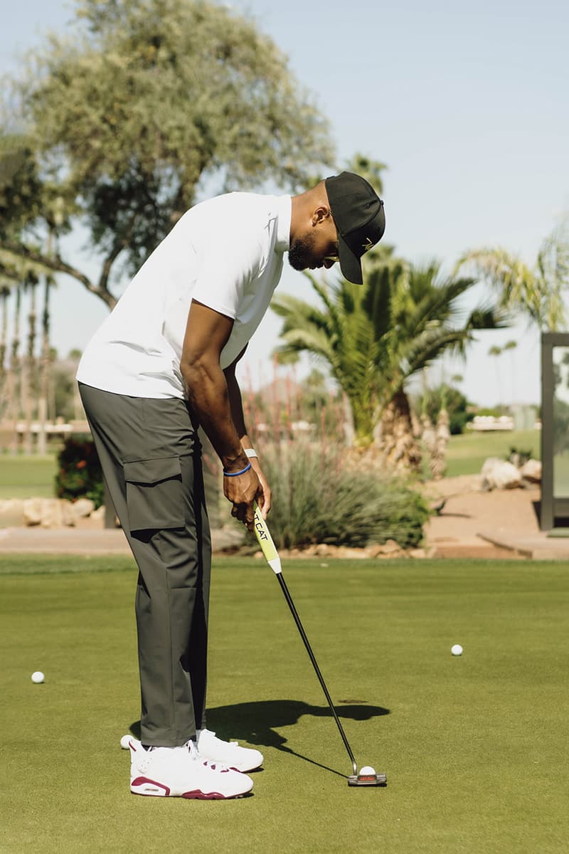Macade Tap Brice Butler For Limited Edition Capsule hoodie bucket hat cargo pants knit shirt polo black white red gold