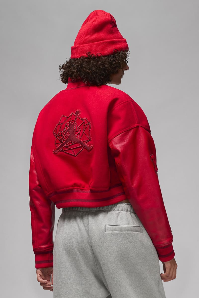 teyana taylor jordan brand collection release date info store list buying guide photos price varsity jacket jumpsuit sweatpants mesh tee beanie tank top