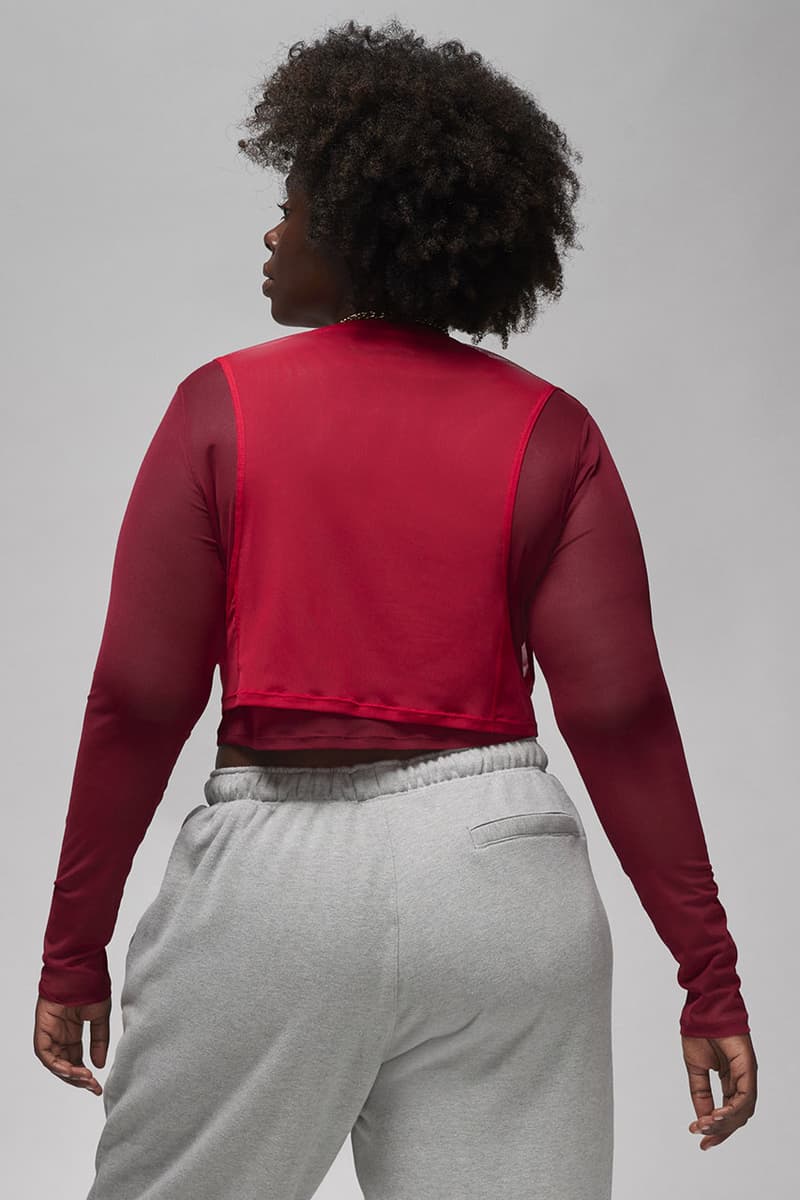 teyana taylor jordan brand collection release date info store list buying guide photos price varsity jacket jumpsuit sweatpants mesh tee beanie tank top