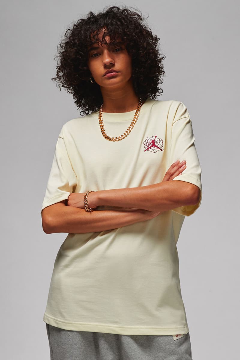 teyana taylor jordan brand collection release date info store list buying guide photos price varsity jacket jumpsuit sweatpants mesh tee beanie tank top