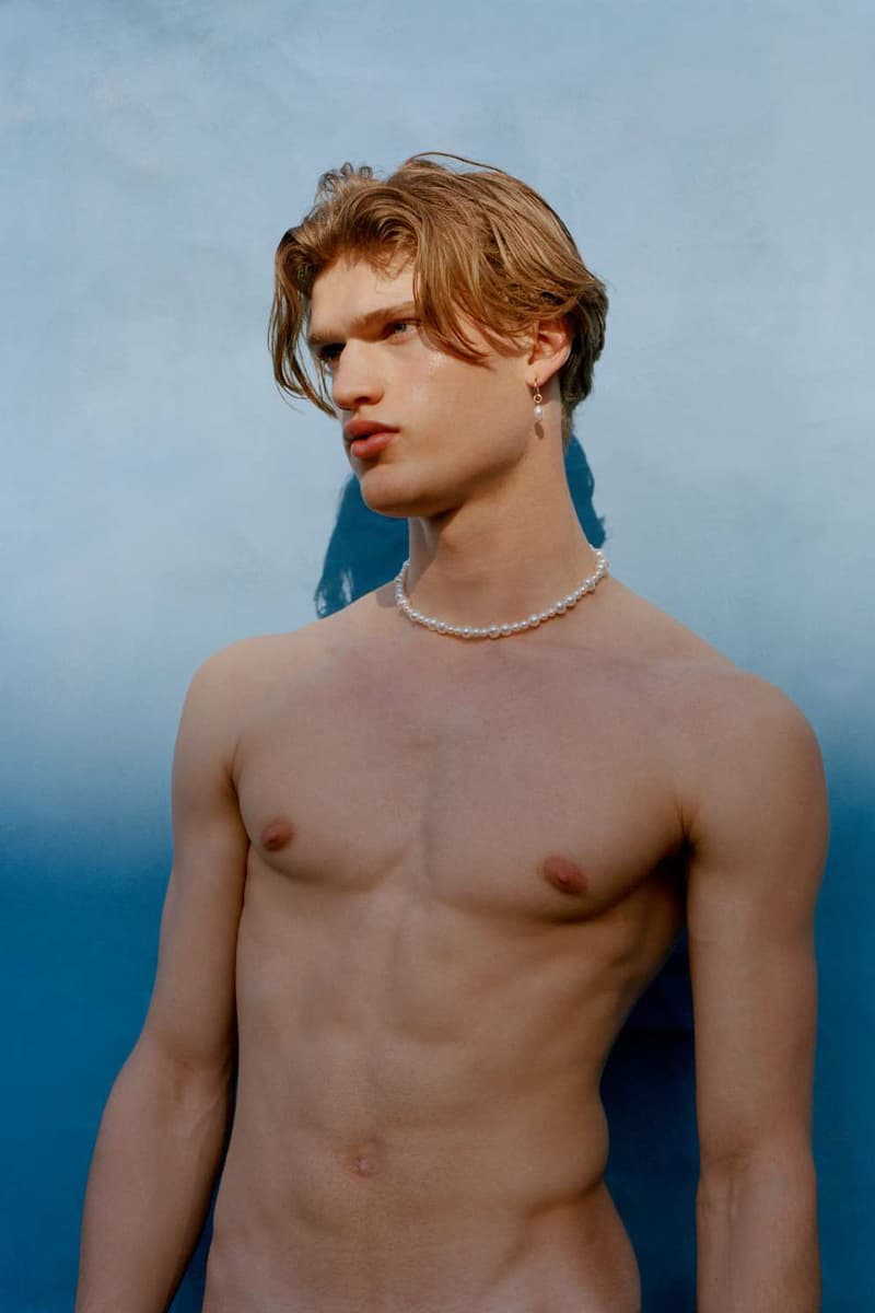 A Sinner in Pearls New London Jewelry Brand Men in Pearl Necklaces Bracelets Earrings Drops