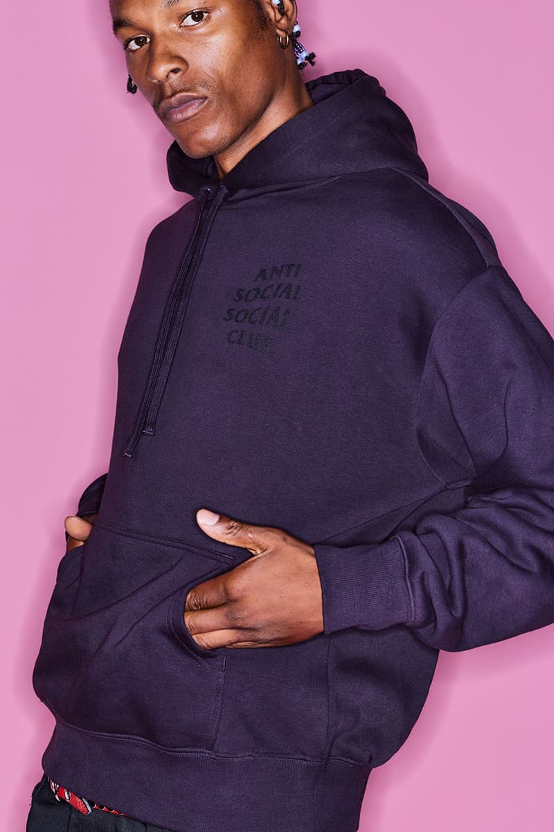 anti social social club aw23 mainline premium body glove collab tees hoodie socks sweatshirt