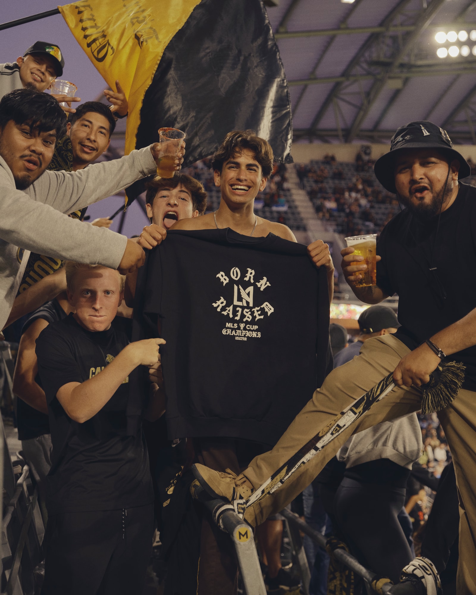 Born X Raised Releases Third Collection with LAFC soccer football field teammates Erik Dueñas