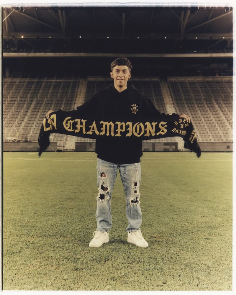 Born X Raised Releases Third Collection with LAFC soccer football field teammates Erik Dueñas