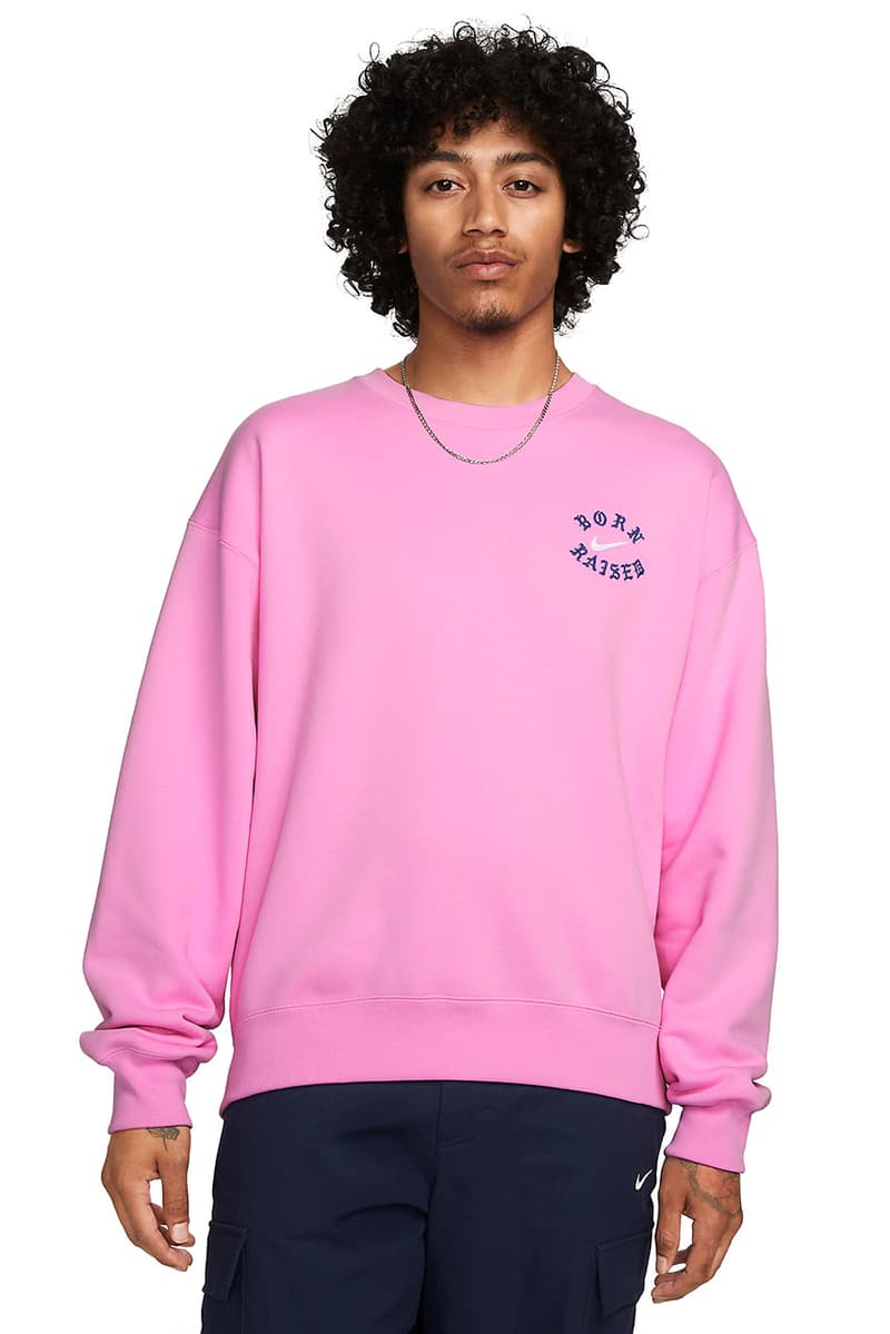 born x raised x nike sb crewneck blue pink release date info store list buying guide photos price
