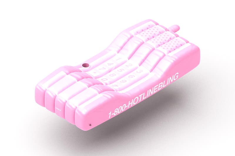 Drake drakerelated Hotline Bling pool float floatie beach towel Merch Release Info