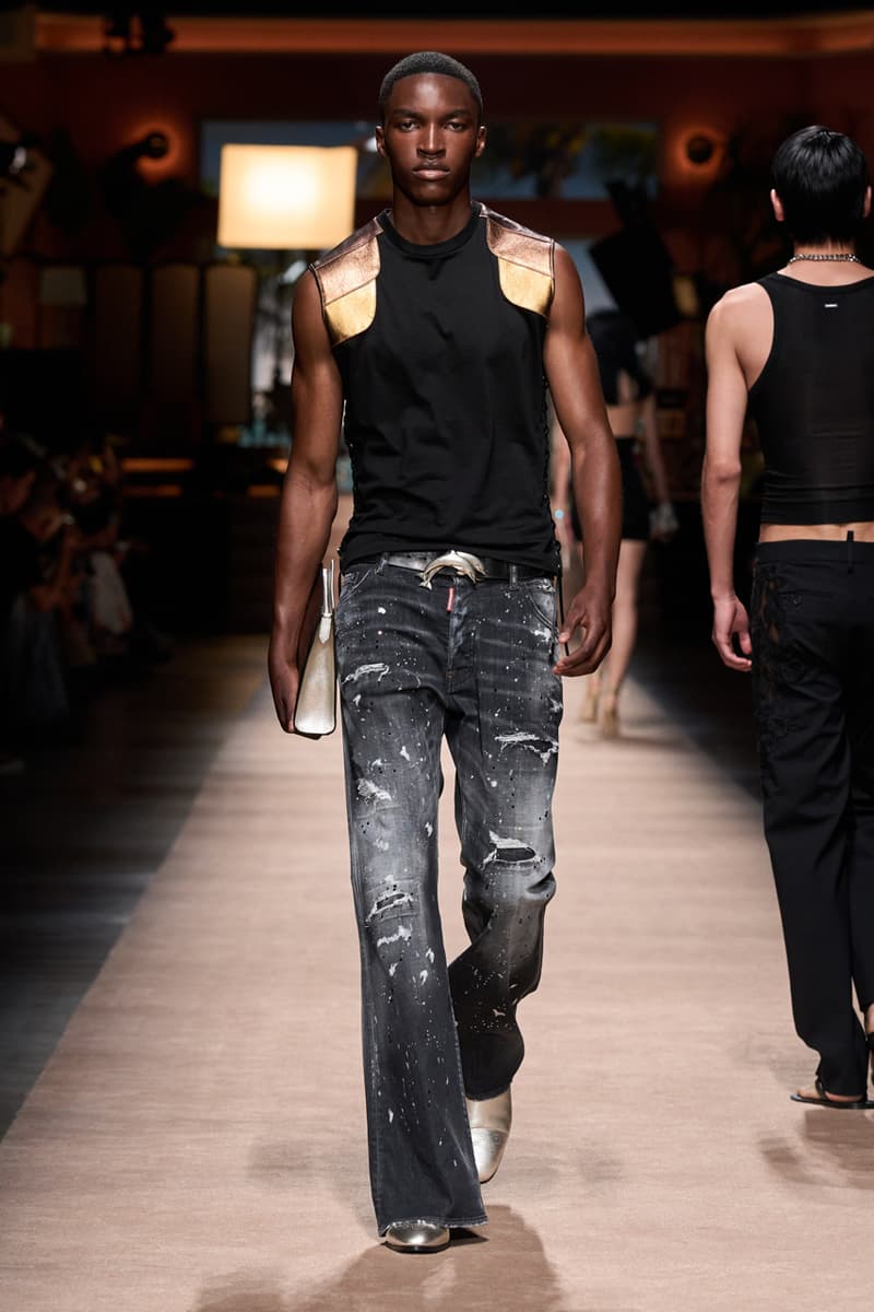 Dsquared2 Spring/Summer 2024 Milan Fashion Week SS24 Collection Rocco Siffredi Julia Fox Dean Dan Caten Runway Review