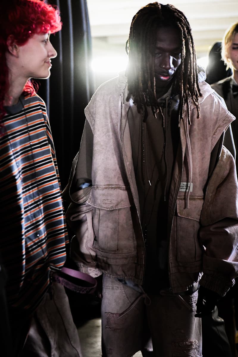 Études SS24 Collides Soft Tailoring With Technical Details backstage first looks paris show