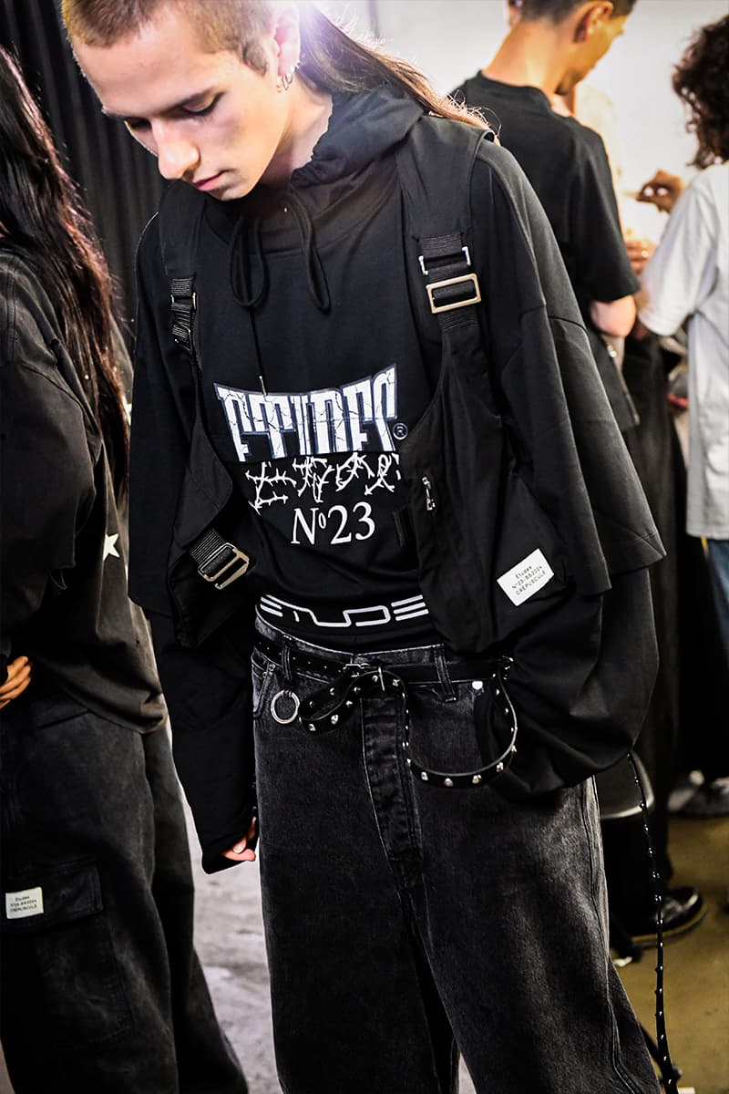 Études SS24 Collides Soft Tailoring With Technical Details backstage first looks paris show