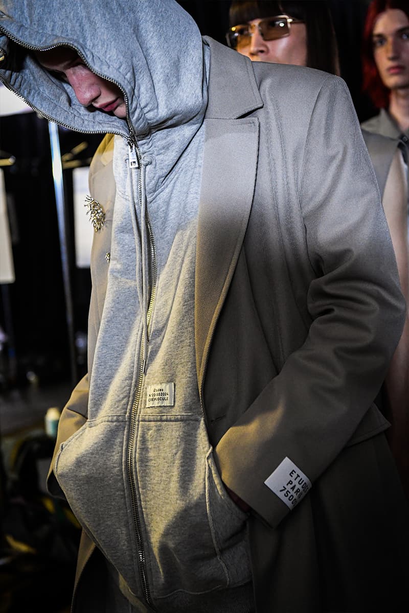 Études SS24 Collides Soft Tailoring With Technical Details backstage first looks paris show
