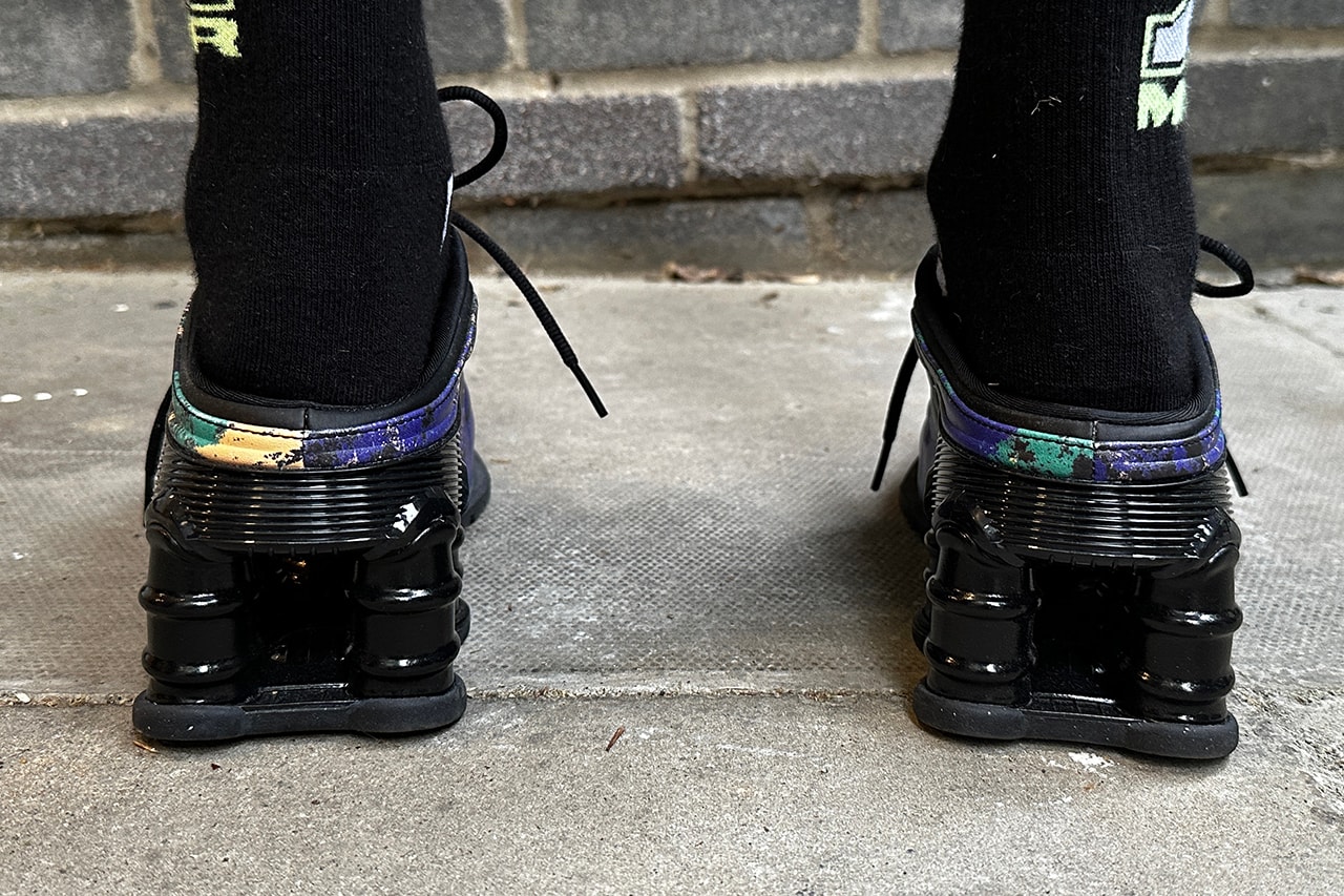 Martine Rose Spring/Summer 2024 London Fashion Week Runway Show Review Nike MR4 Shox Closer Look