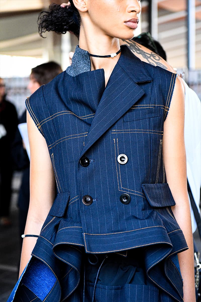 Carhartt WIP Collaborations Adorn sacai SS24 chitose abe carharrt streetstyle collaboration teyana taylor pleats mismatch technical hybridization japanese brand paris fashion week spring summer 2024