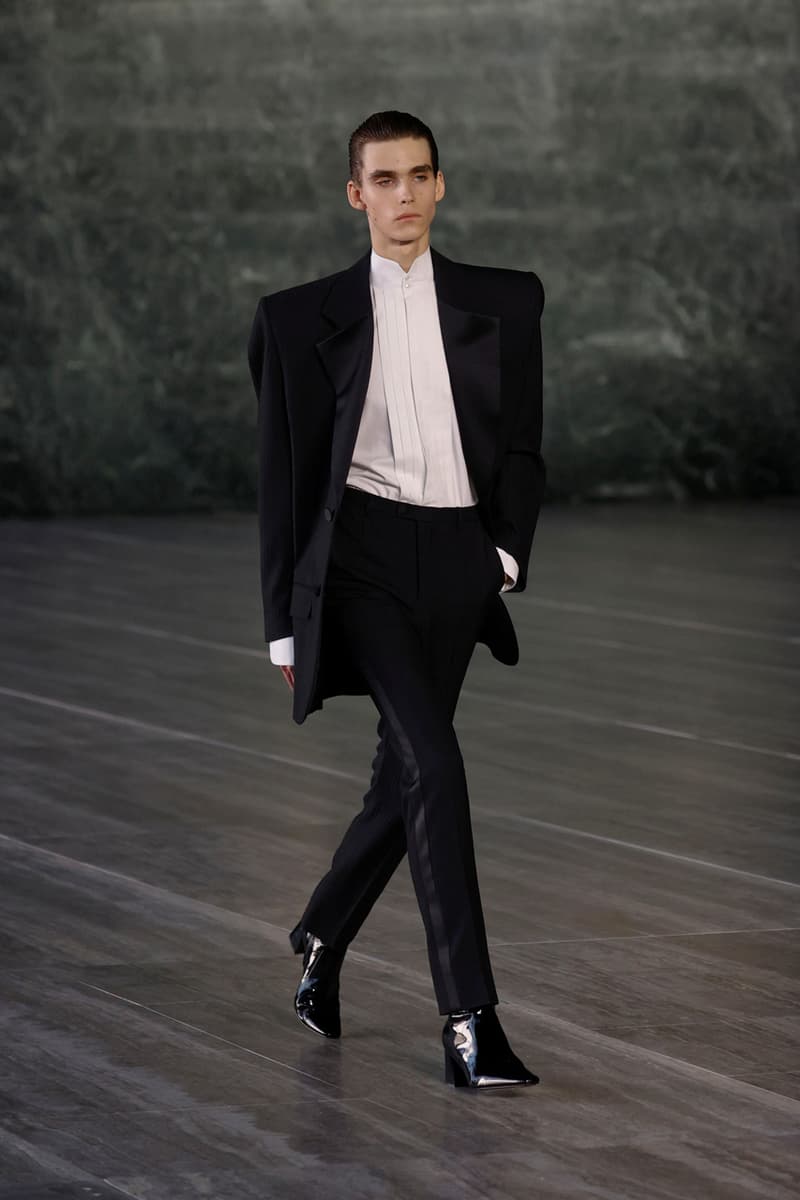 Saint Laurent Spring/Summer 2024 Menswear Runway Show Berlin Neue Nationalgalerie Ludwig Mies van der Rohe Review Looks Report