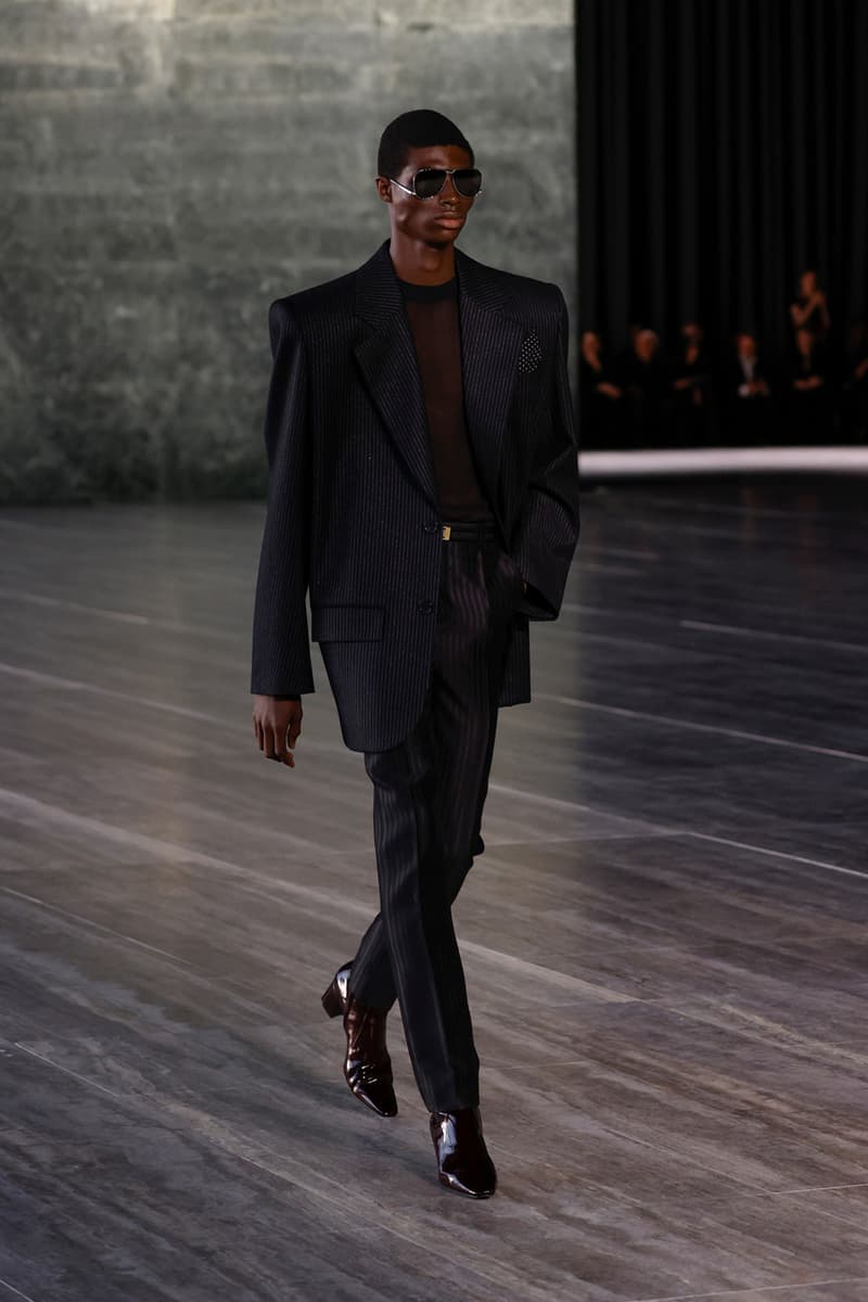 Saint Laurent Spring/Summer 2024 Menswear Runway Show Berlin Neue Nationalgalerie Ludwig Mies van der Rohe Review Looks Report