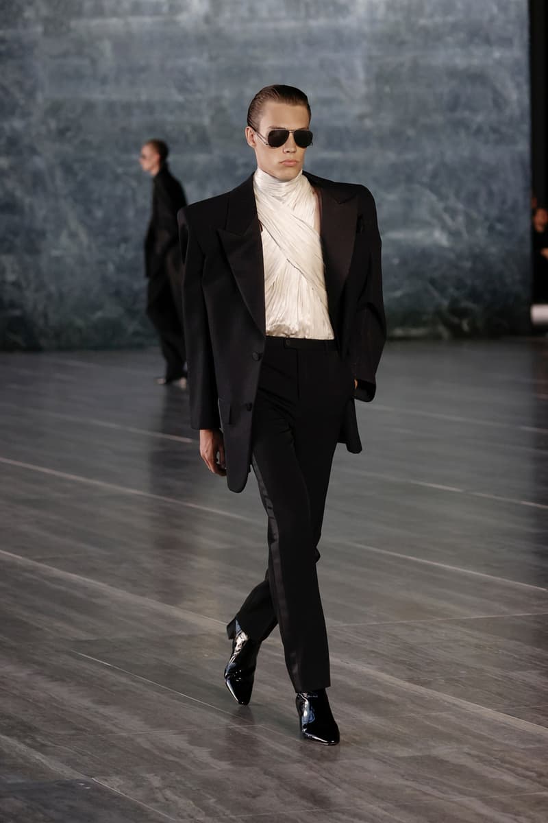 Saint Laurent Spring/Summer 2024 Menswear Runway Show Berlin Neue Nationalgalerie Ludwig Mies van der Rohe Review Looks Report