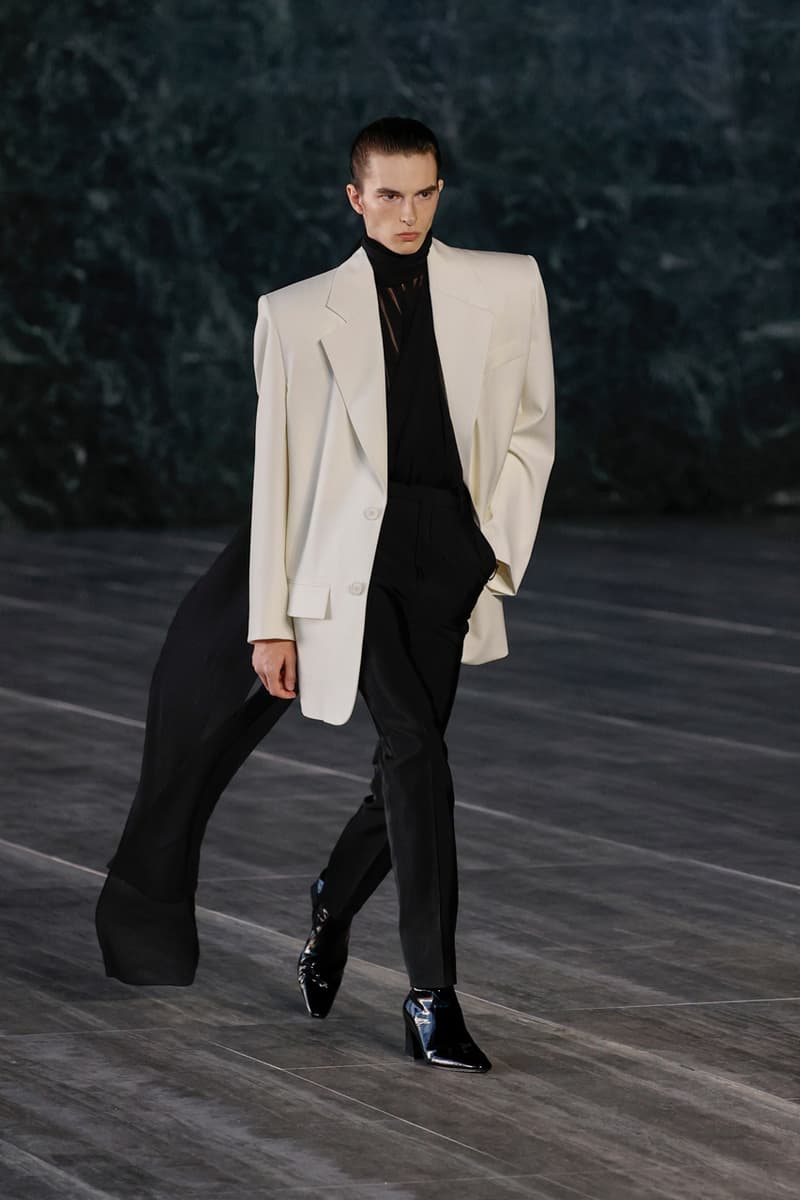 Saint Laurent Spring/Summer 2024 Menswear Runway Show Berlin Neue Nationalgalerie Ludwig Mies van der Rohe Review Looks Report