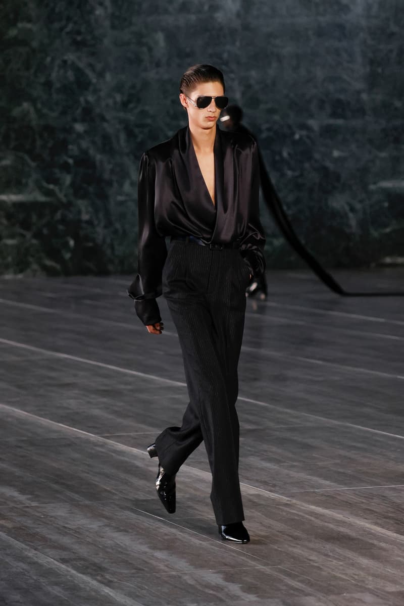 Saint Laurent Spring/Summer 2024 Menswear Runway Show Berlin Neue Nationalgalerie Ludwig Mies van der Rohe Review Looks Report