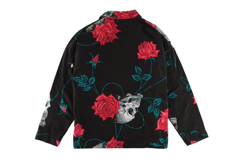 Wildside Yohji Yamamoto Saint M×××××× june 6 pajama shirt pants skull rose motif viera cotton release info