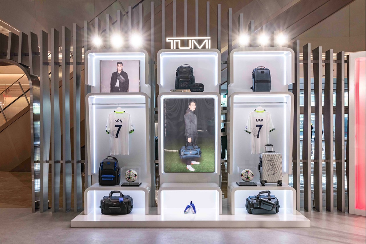 TUMI Fall 2023 Essentially Beautiful Pop-Up Son Heung-min Adam Hershman Michael Murphy Interview Info Seoul South Korea