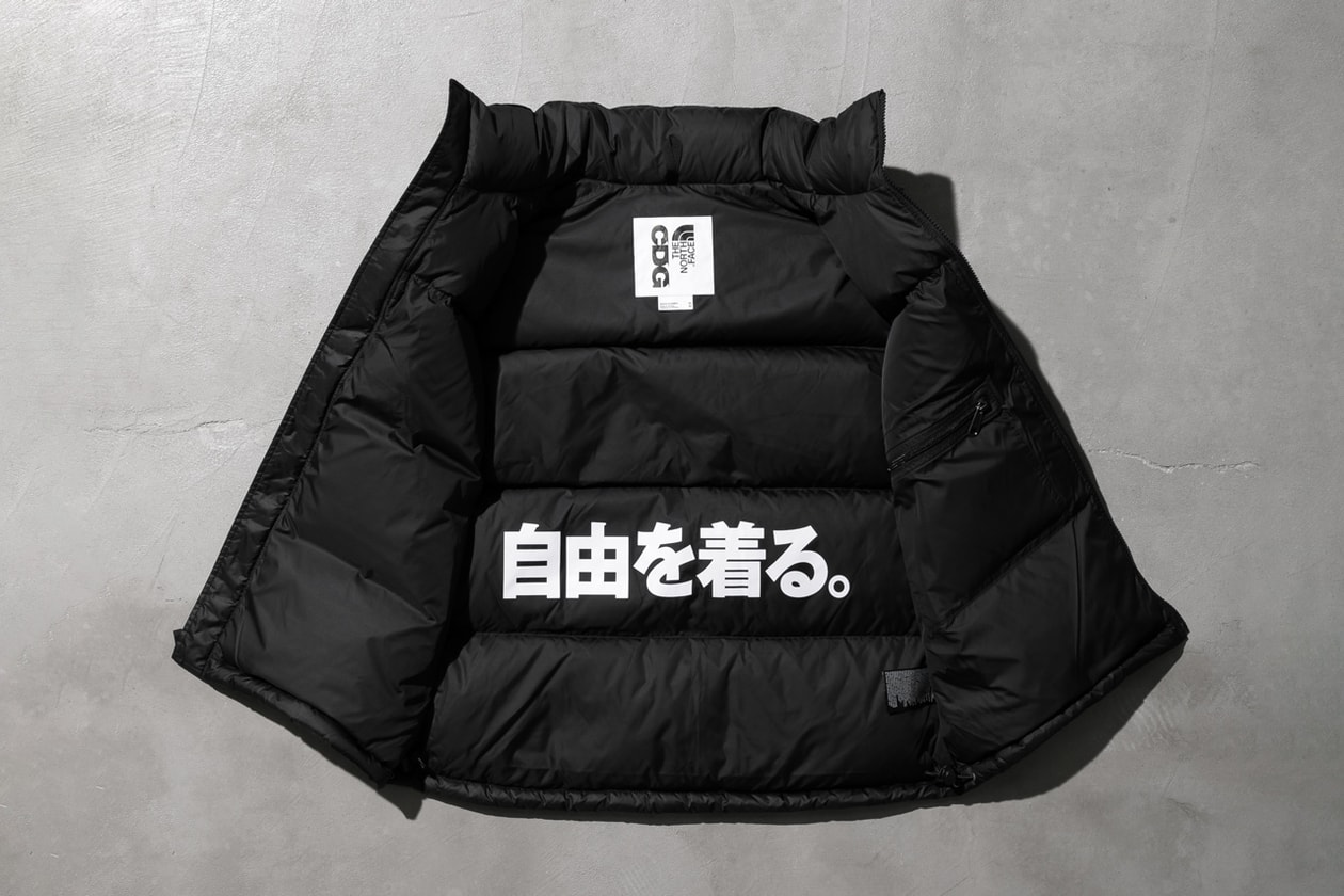 CDG x The North Face Deliver Functional and Freeing Outerwear Collab comme des garcons tnf hoodie jacket vest winter hat accessories play exploration great outdoors wear your freedom Nuptse Vest, Denali Fleece Jacket, and Hydrenaline Jacket and Pant